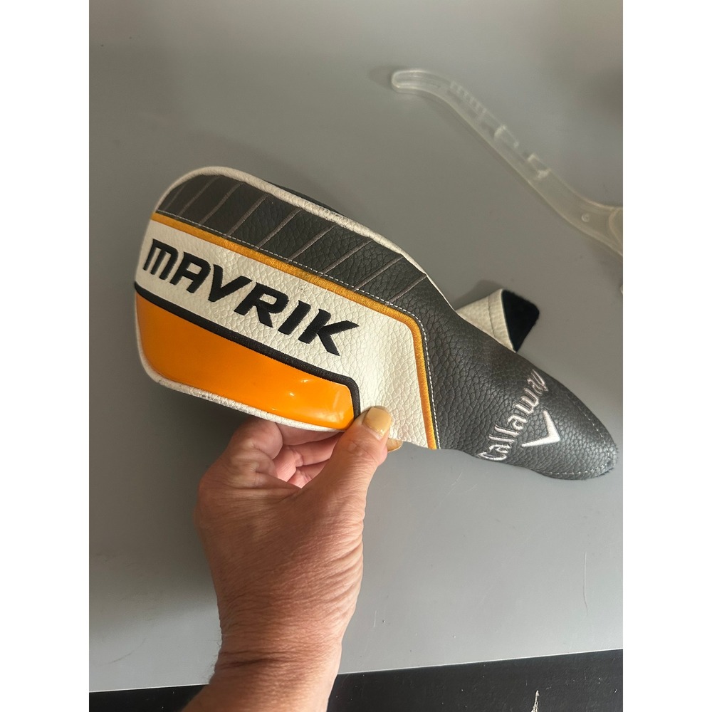 Callaway Mavrik 3 Fairway Wood Headcover White Grey Orange Golf Club Cover